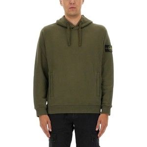 Stone Island Cotton Hoodie With Adjustable Drawstring - NWT
